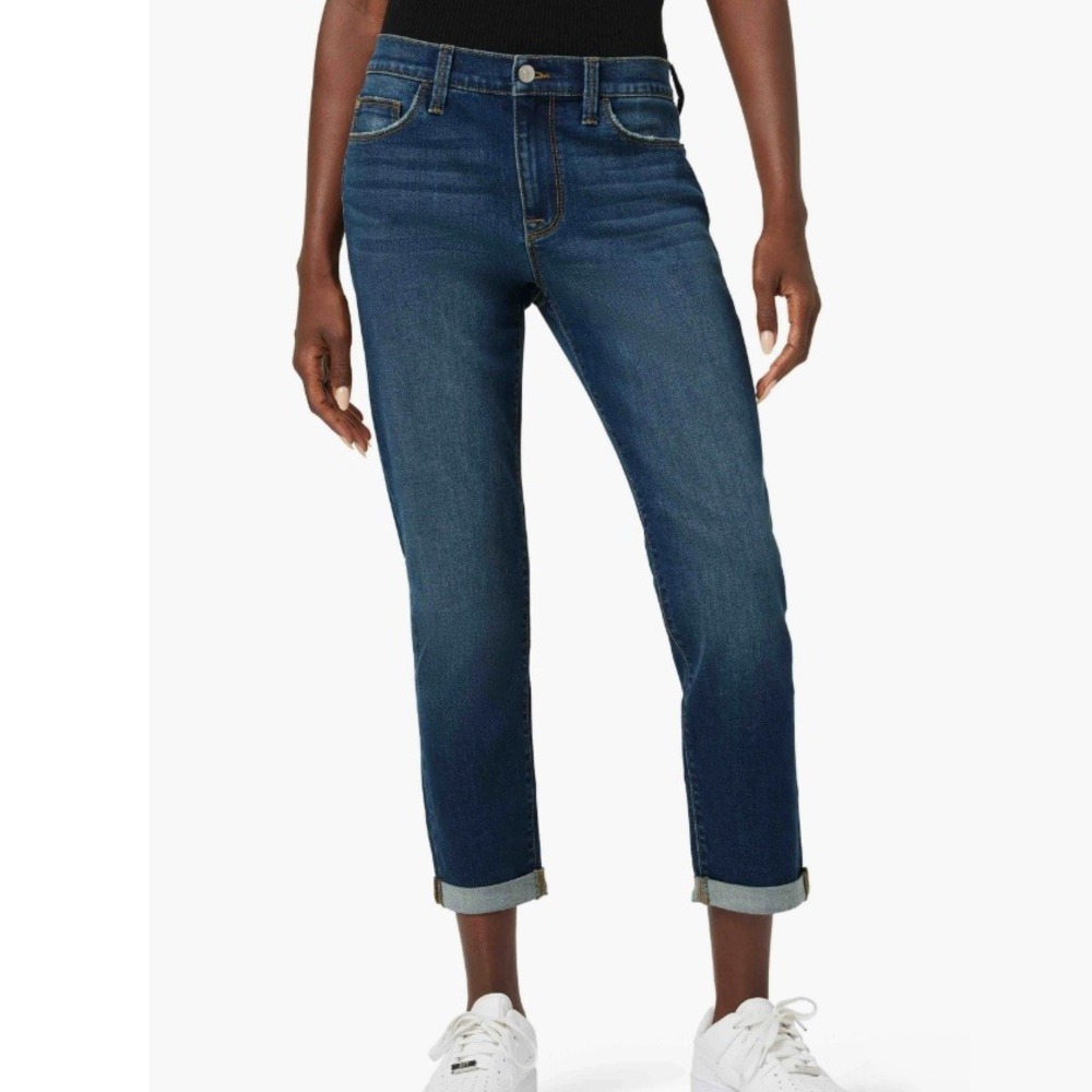 Hudson Women's Blue‎ Wash Natalie Midrise Straight Crop Denim Jeans Size 31 NWT
